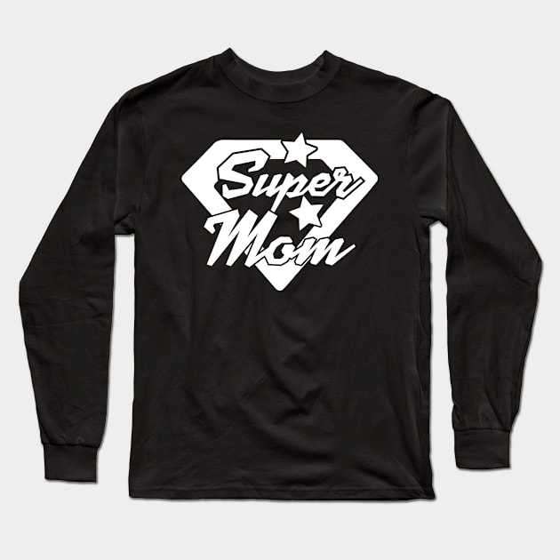 Super Mom Mothers Day Gift Long Sleeve T-Shirt by PurefireDesigns